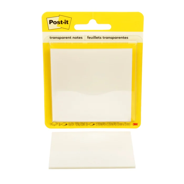 3M Post-it Transparent Notater – Perfekt for Studier (3M600TRSPT, 6 Eske)