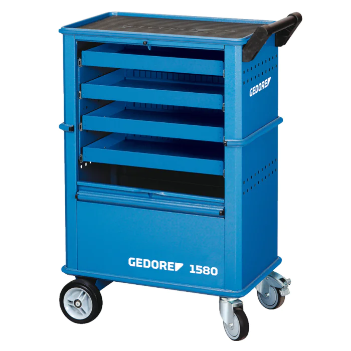 Gedore Blue Line, 1580, Verktøyvogn med 4 skuffer, 1 stk, SGD-6627550