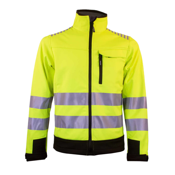 Tracker Hi-Vis Softshell-jakke – Optimal Synlighet og Komfort ( 7083, 1 Stykk ), STK-7083