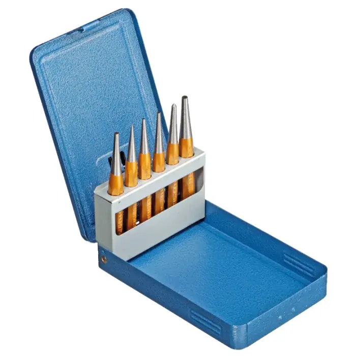 Gedore Blue Line, 113 D, 6-stk meisel og stansesett, 1 sett, SGD-8754060