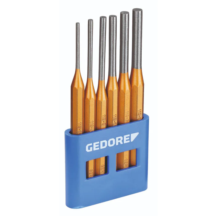 Gedore Blue Line, 116 A, 6-stk pinnestansesett i plastholder, 1 sett, SGD-8757670
