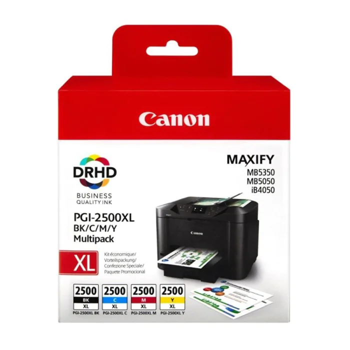 Canon PGI-2500XL blekkpatronverdi pakke (svart, cyan, magenta, gul), SDC-758