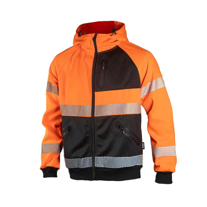 Dimex Hi-Vis Hoodie – Refleks, Justerbar Hette (Flere Størrelser), 1 Stykk, SDM-4470