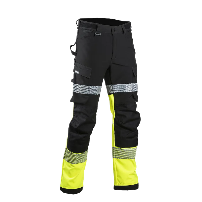 Dimex HI-VIS Softshell Bukser – Vanntett, Høy Synlighet (Størrelser 44-64), 1 Stykk, SDM-6142
