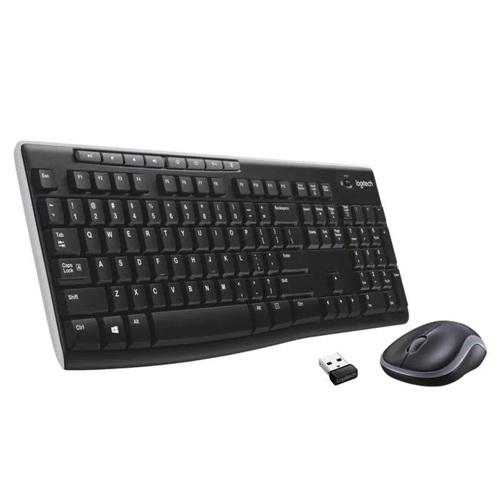 Logitech MK270 trådløst tastatur og mus-kombinasjon, europeiske varianter, 1 Stykk, SEN-921