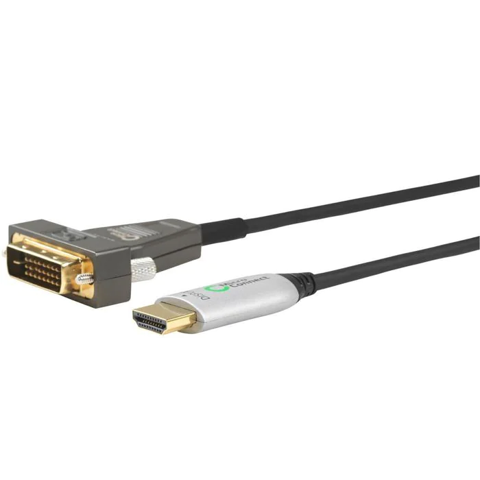 MicroConnect Premium aktiv optisk fiber DVI-D Dual Link - HDMI 2.0 kabel (20-30m), 1 Stykk, SEN-408