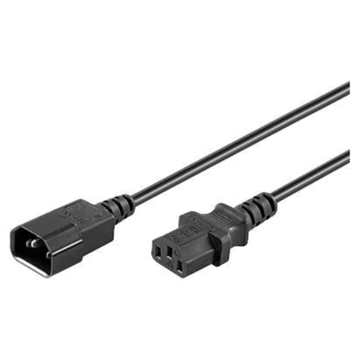 MicroConnect forlengelseskabel C14 - C13, 0,5-10m, 1 Stykk, SEN-336
