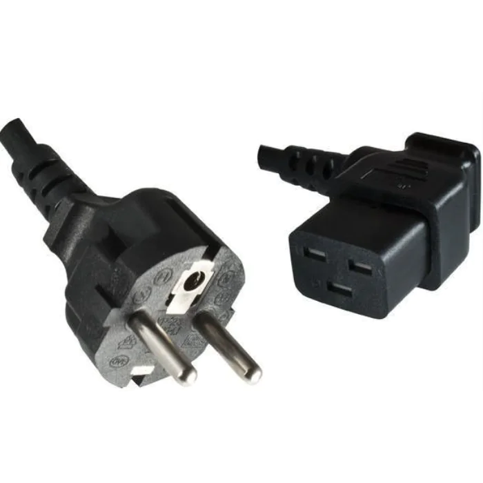 MicroConnect Strømkabel Schuko - C13 & C5, 0,5-10m, C19 Vinklet 2m, 1 Stykk, SEN-360