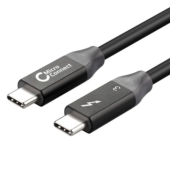MicroConnect Thunderbolt 3-kabel, 0,5-2m, 20-40 Gbits/s, 1 Stykk, SEN-429