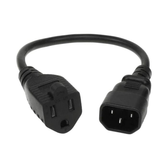 MicroConnect strømkabel NEMA 5-15P/R til C13/C14, 0,3-4m, AWG14/18, SJT, 1 Stykk, SEN-357