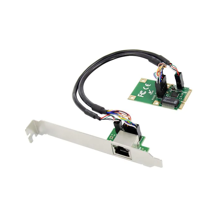 MicroConnect MiniPCIe 8111F Dual/Single RJ45 Gigabit Ethernet NIC, 1 Stykk, SEN-487