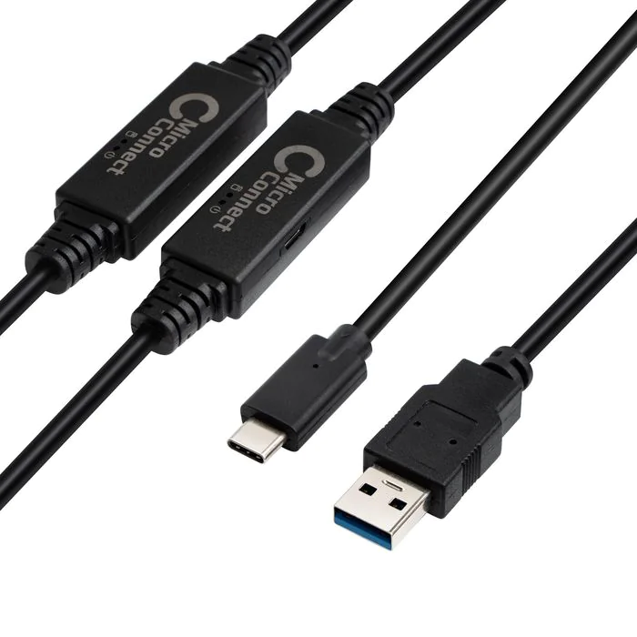 MicroConnect USB 3.2 Gen 1 A til USB-C-kabel - 5-10m, 5 Gbit/s, 1 Stykk, SEN-434