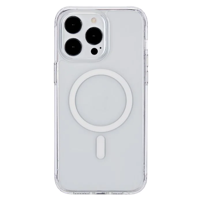 eSTUFF BERLIN Magnetisk Hybriddeksel for iPhone 12-15 Serie - Gjennomsiktig, 1 Stykk, SEN-033