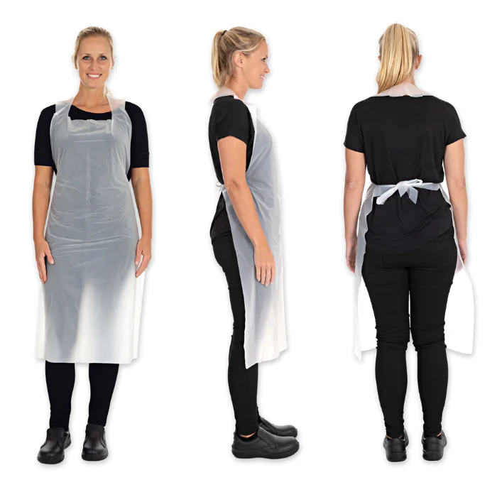 NATUREStar Økologiske engangsforklær ca. 20 min | PLA, gjennomsiktig, 10 x 100 Stykk, SFM-234233