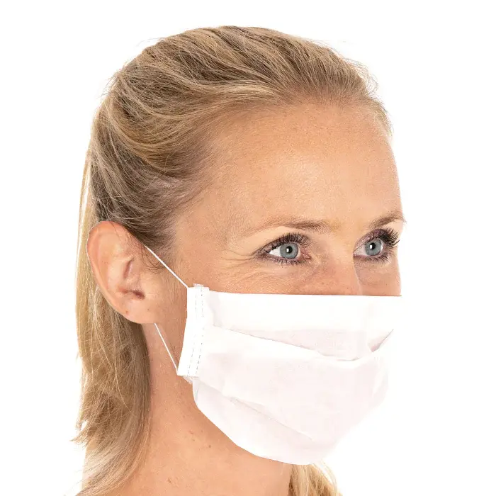 Hygostar Ansiktsmasker Civil Use, 2-lags | papir, hvit, 20 x 100 Stykk, SFM-2910