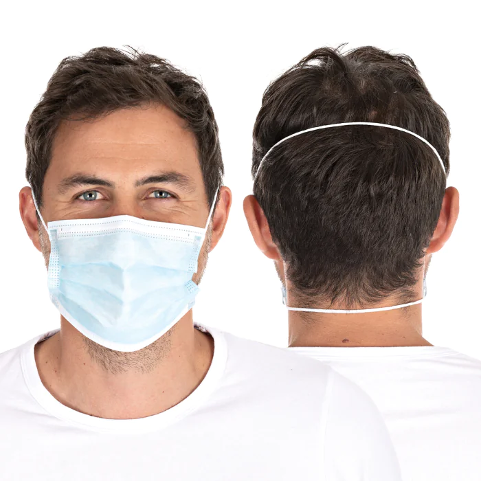 Hygostar Ansiktsmasker type II, 3-lags | PP, pannebånd, 20 x 50 Stykk, SFM-0101P