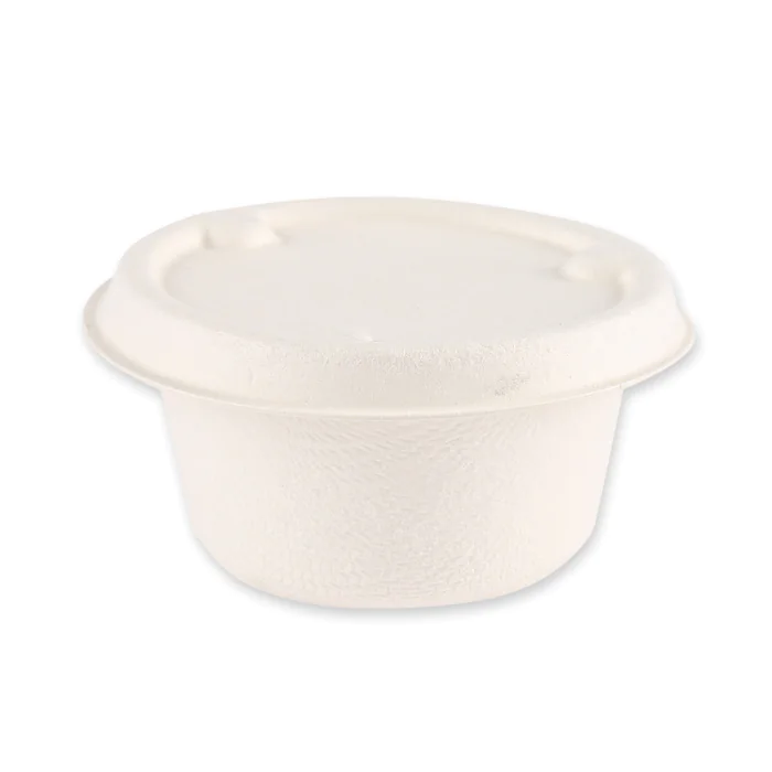 NATUREStar Økologisk dressingkopp, rund | bagasse, hvit, 10 x 50 Stykk, SFM-41106
