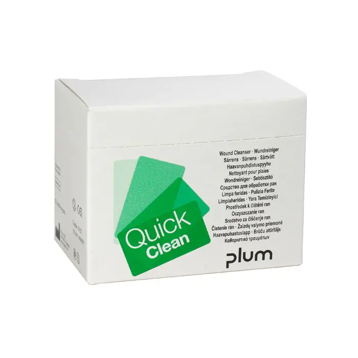 Plum QuickClean, sårrens, hvit, 6 x 20 Stykk, SFM-T5151