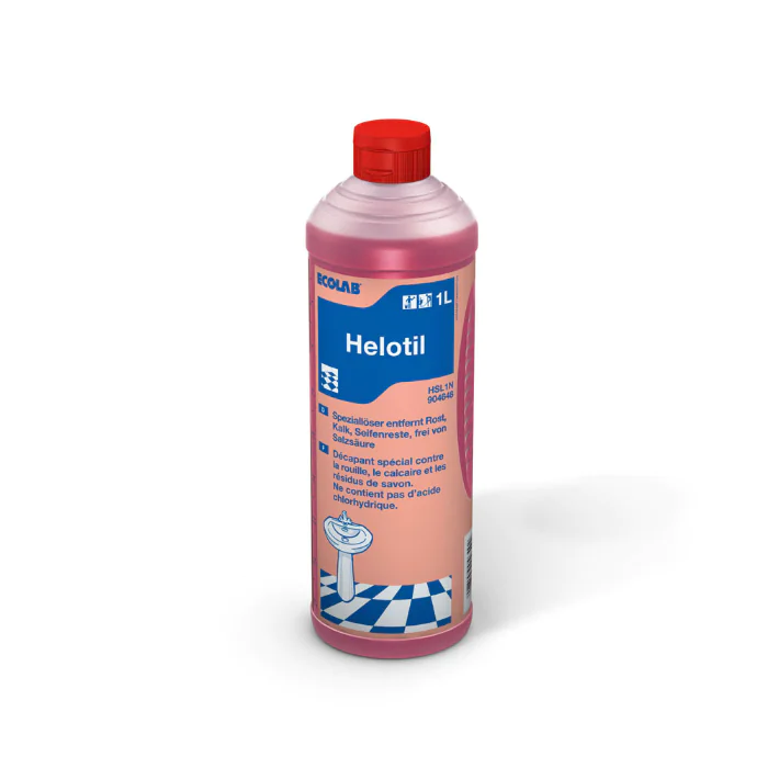 Ecolab Helotil, sanitært grunnleggende rengjøringsmiddel, 6 x 1 flaske, SFM-0625P
