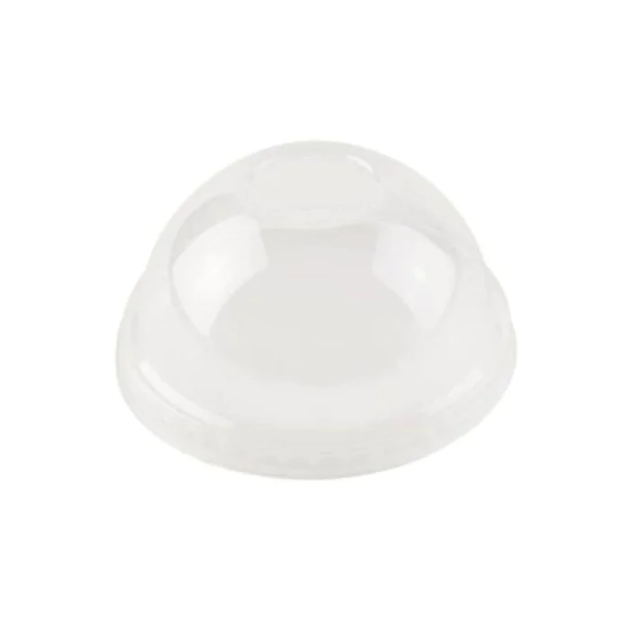 Green Box Håndtakshull 9,6 cm PLA kuppellokk, klar, 1000 stykker, SGB-DCD00052