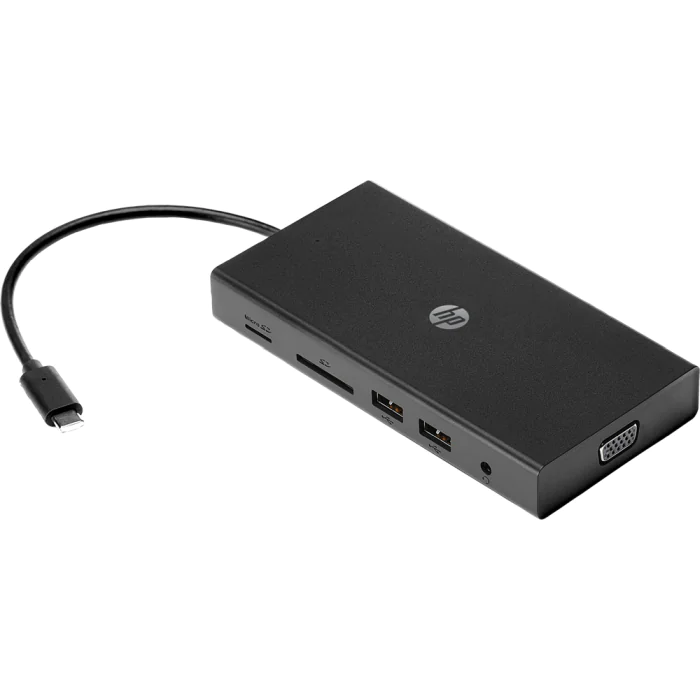 HP Travel USB-C Multi Port Hub – Effektiv Tilkobling (HP1C1Y5AA, 1 Eske)