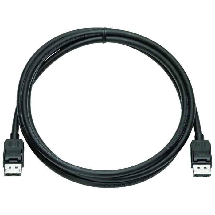 HP DisplayPort Kabelsett – 2 Meter, Høy Kvalitet (HPVN567AA, 1 Eske)