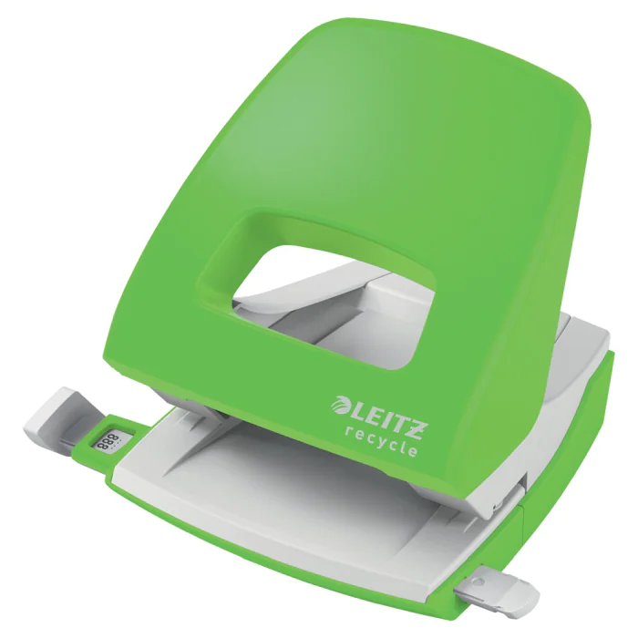 Hullemaskin Leitz Recycle 2h/30a - Rød, Blå, Grønn, SDC-1200