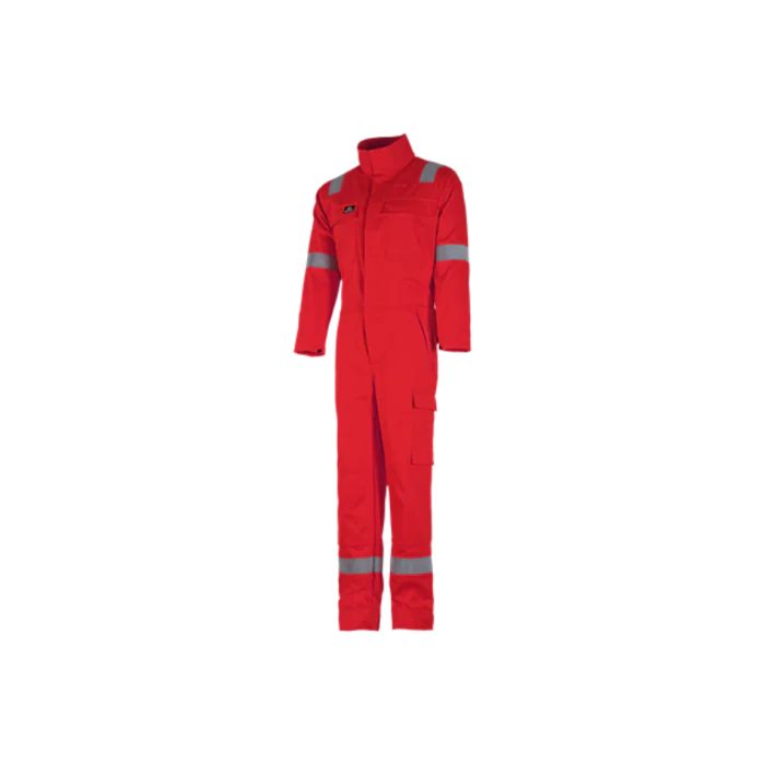 Bulldog Kjeledress – Flammehemmende, Høy Slitestyrke og Komfortabel (Rød, Størrelser 42-68), SBD-5308