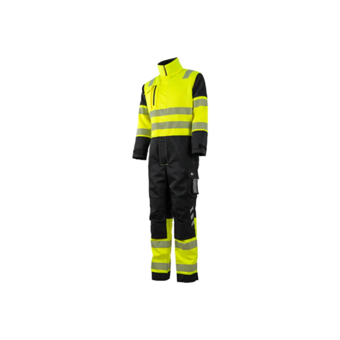 Bulldog Kjeledress – Høy Synlighet, Komfortabel (Gul/svart, Størrelser 46-68), SBD-5751