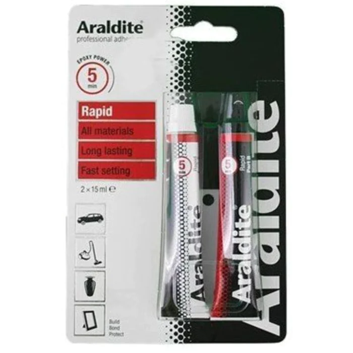 Araldite Hurtigherdende Epoxy Lim, 1 Kart, SBF-019