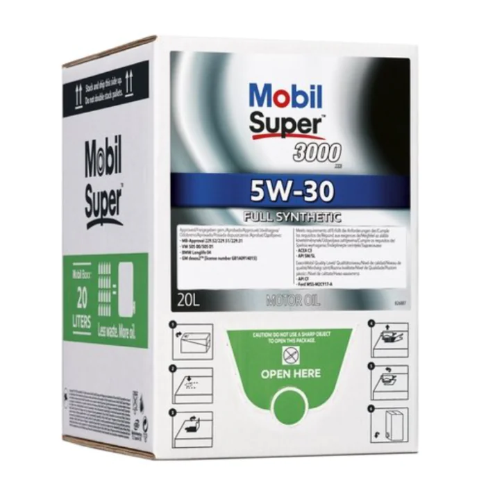 Mobil Super 3000 XE 5W-30 – Høy Ytelse, Lang Levetid, 1 Kartong, SBF-173