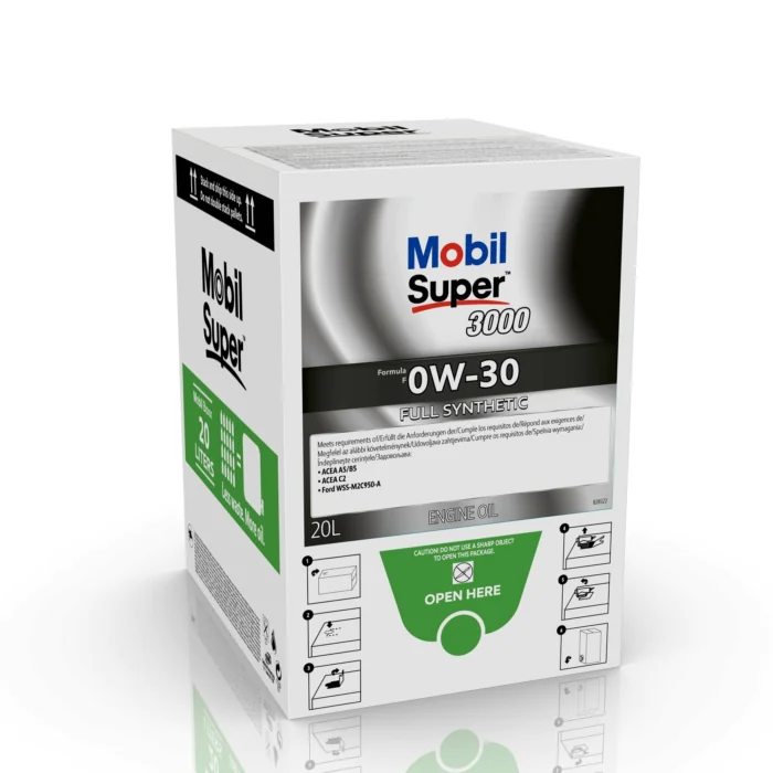 Mobil Super 3000 Formula F – Høykvalitets Motorolje, 1 Kartong, SBF-159