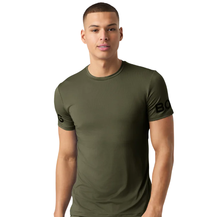 Björn Borg Borg T-skjorte Herre, Svart og Khaki, Størrelse S-XXL, SBG-1001902