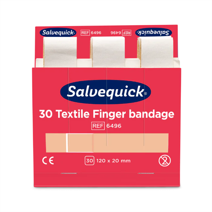 Cederroth Textile Finger Bandasje – Hypoallergenisk, Ekstra Lang (1002277-250, Beige, 1 Stykk, størrelse-12cm x 2cm)