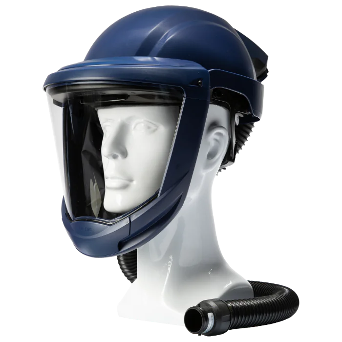 Sundström SR 580 Hjelm Med Visir – Pustebeskyttelse (1002458-409, Blå, 1 Stykk, størrelse-One Size)