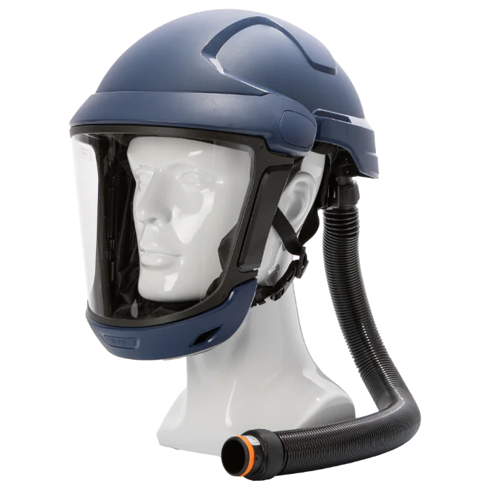 Sundström SR 575 Hjelm Med Visir – Pustebeskyttelse (1002461-409, Blå, 1 Stykk, størrelse-One Size)