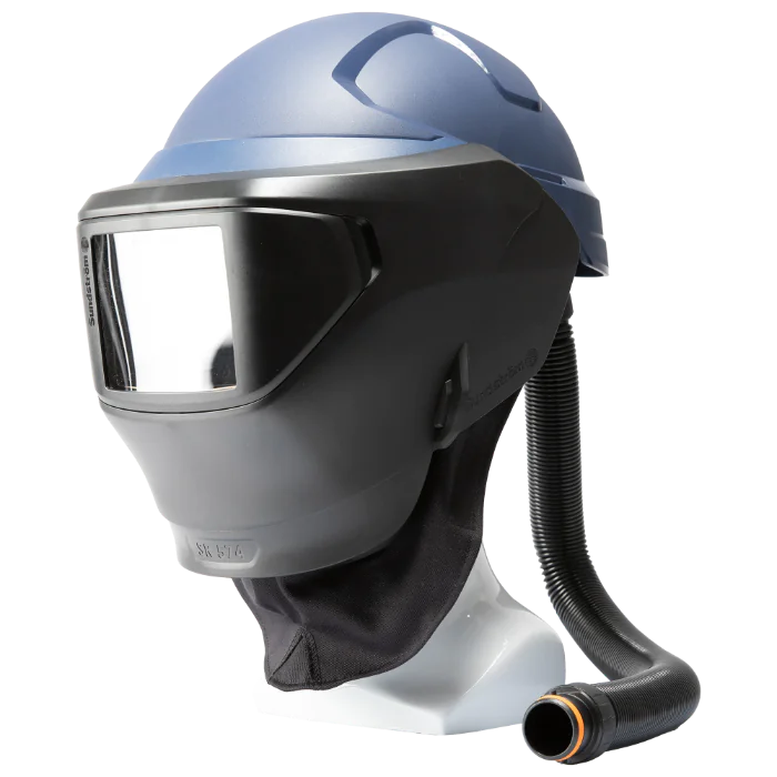 Sundström SR 574 Sveisehjelm – Overtrykk, Beskyttelse (1002463-907, Svart/blå, 1 Stykk, størrelse-One Size)