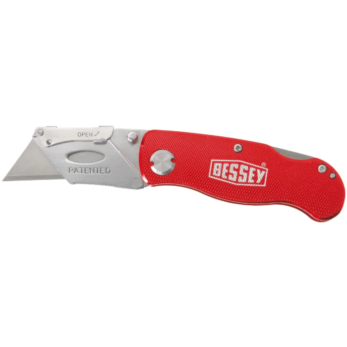 Bessey Sammenleggbar kniv med aluminiumshåndtak (DBKAH-EU, Total lengde: 160 mm, 12 Stykk)