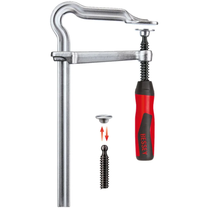 Bessey OMEGA skruklemme (GM16Z-2K, Åpning: 160 mm, Halsdybde: 80 mm, 10 Stykk)
