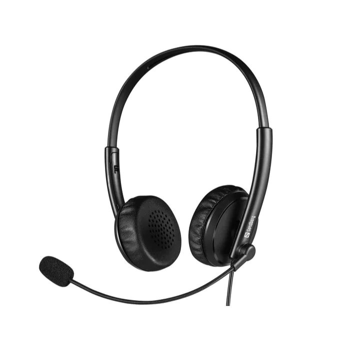 Sandberg 2i1 Kontor Headset Jack+USB, 1 Stykk, SEN-126-21