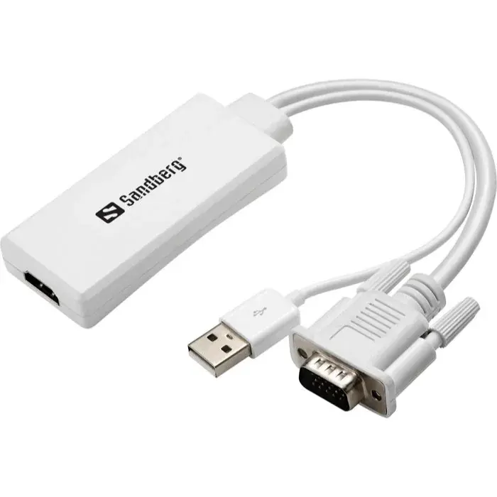Sandberg VGA+Audio til HDMI-konverter, 1 Stykk, SEN-508-78