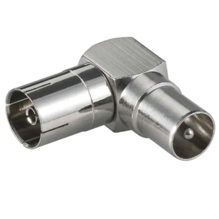 MicroConnect koaksial vinklet adapter, 1 Stykk, SEN-COAXADAPTERA