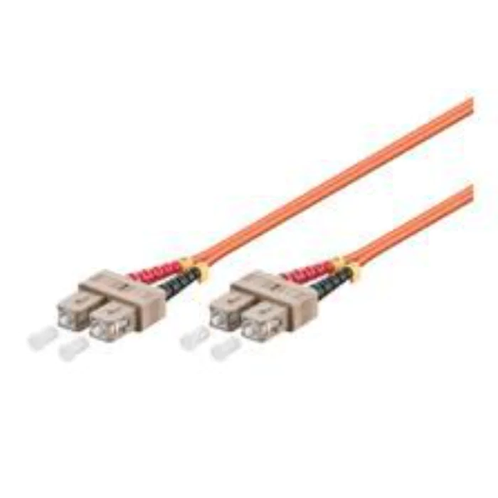 MicroConnect optisk fiberkabel, SC-SC, multimodus, dupleks, OM2 (oransje), 100m, 1 Stykk, SEN-FIB2220100-2