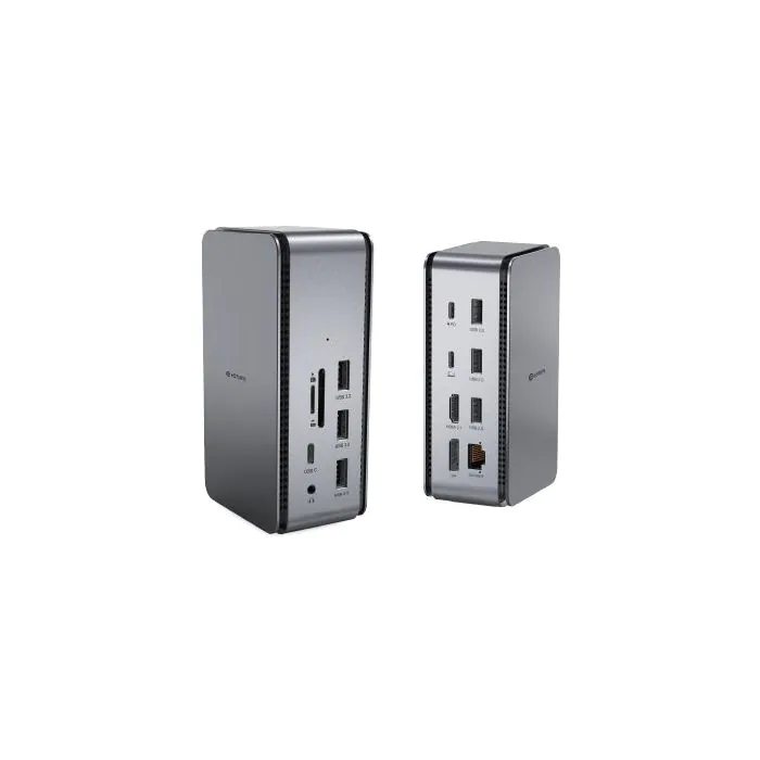 eSTUFF USB4 Pro Dual Dock med valgfritt strømforsyning, 1 Stykk, SEN-953