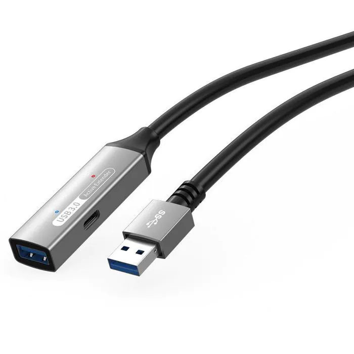 MicroConnect Aktiv USB 3.2 Gen 1 Forlengelseskabel, 5-15m, 1 Stykk, SEN-409