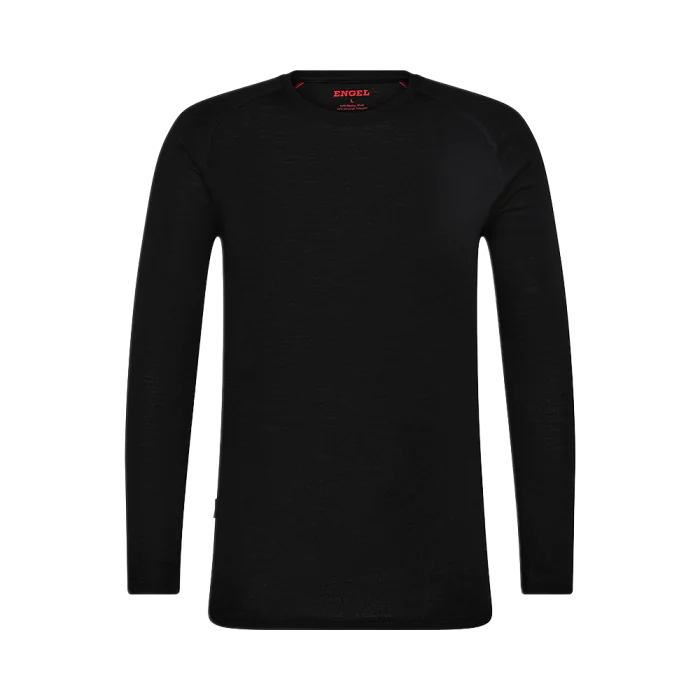 Engel Undertrøye i ull , Black, 1 Stykk, SEW-7264-219-20
