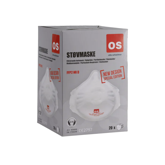 Otto Schachner FFP2-V støvfilter ansiktsbeskyttende masker, 20 stk, SGP-420600