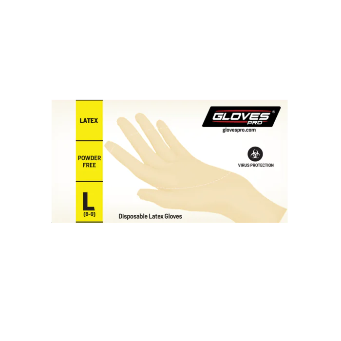 Gloves Pro Latex Pulverfrie engangshansker, 1000 Stykk, SGP-5861