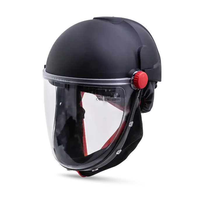 CleanAir CA-40 G – HJÄLMMONTERAD ANSIKTSSKÄRM, Sort, 1 Stykk, SGP-69704100-BLK-XX