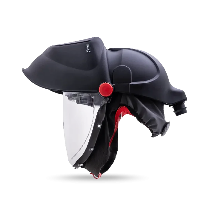 CleanAir SVETSVISIR CA-40GW MED HJÄLM, Sort, 1 Stykk, SGP-69704201-BLK-XX